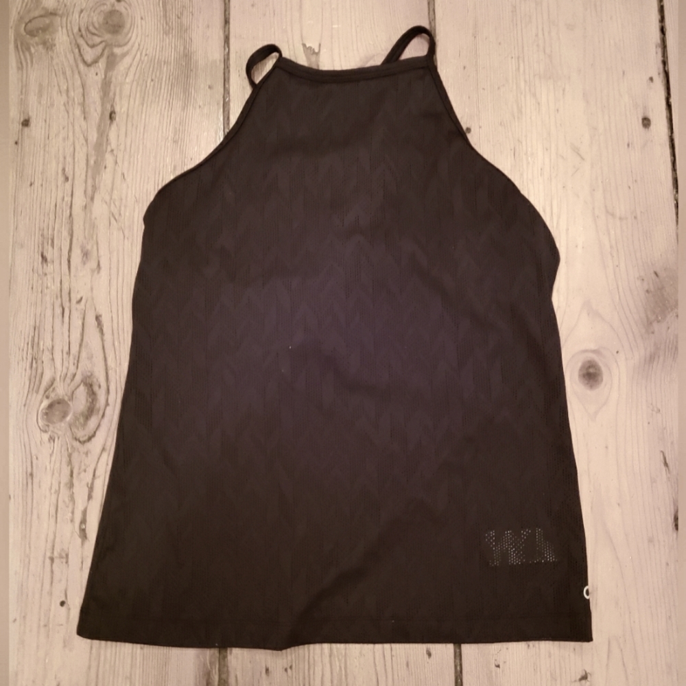 GAP Fit High Neck T-strap Racerback Mesh Tank Top with Support (L)